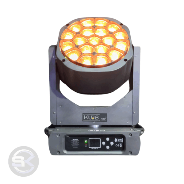 Moving Head Bee Eye 19x15W Zoom Pixel