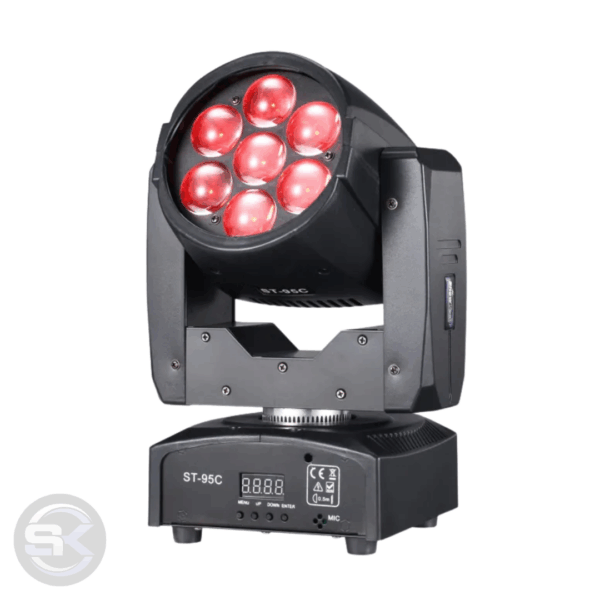 Moving Mini mac Aura7 Led RGBW com Zoom - ST-95C