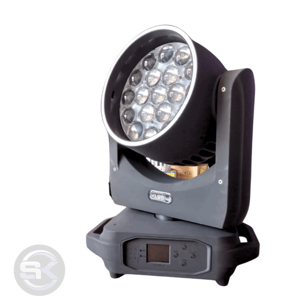 Moving Head Wash 19x15 com Borda e Zoom  - WA-19-15W-Zoom